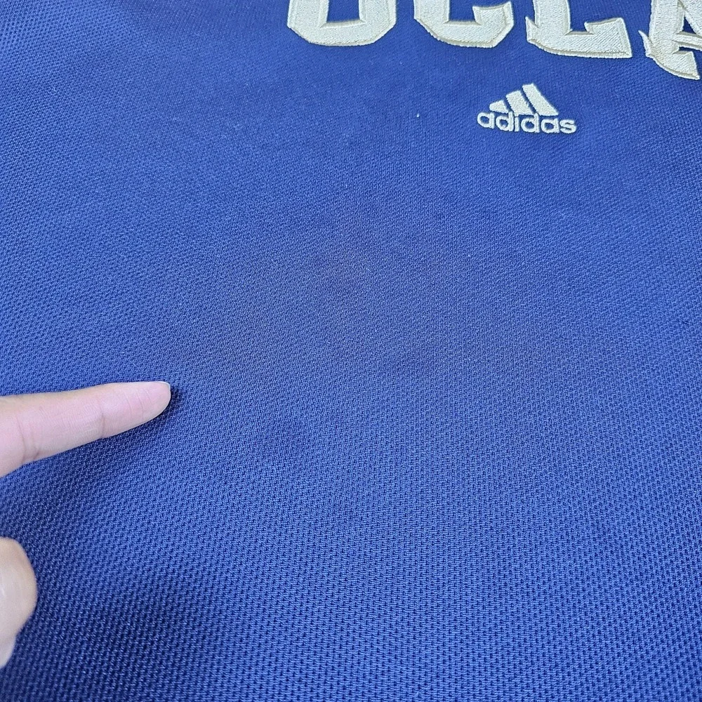 Adidas UCLA Crewneck Sweasthirt Mens Extra Large Blue Gold Pullover Climawarm
